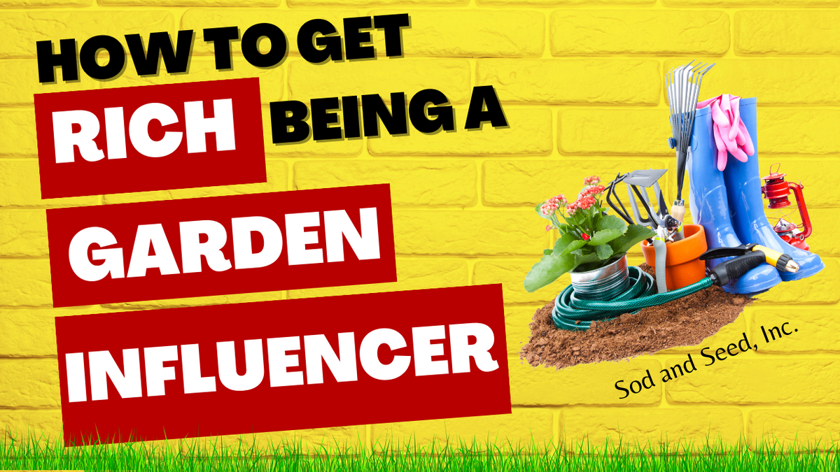 How to Get Rich Being a Garden Influencer Sod and Seed, Inc.